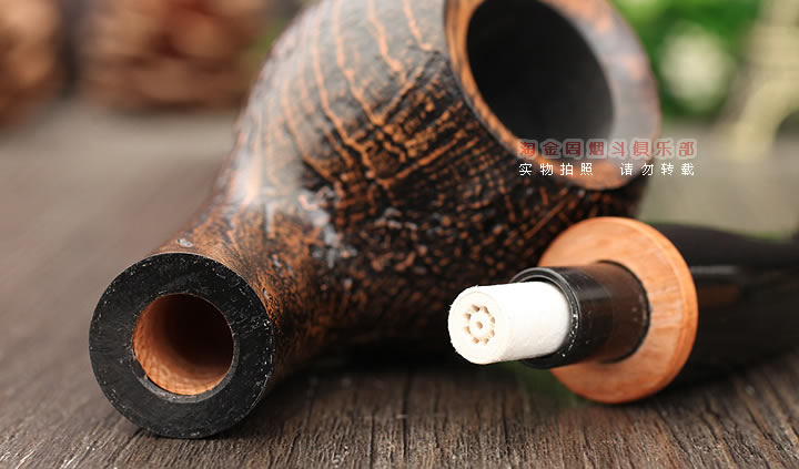 原装进口 德国华云VAUEN石楠木烟斗 曼巴Mamba 5537-6